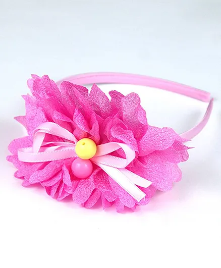 Tia Hair Accessories Shining Floral Applique Hair Band - Fuchsia Pink for  Girls (5-10 Years) Online in India, Buy at  - 10519276