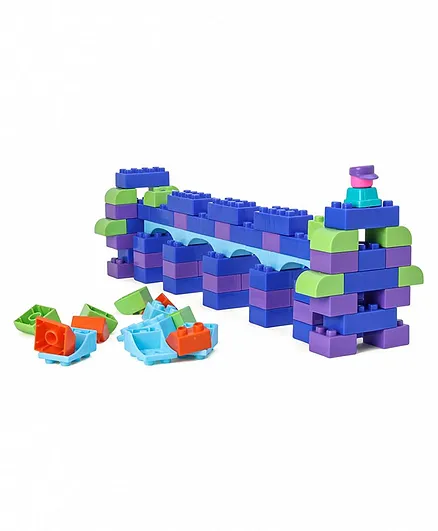 Toyzone Dora the Explorer Building Blocks Blue - 111 Pieces 