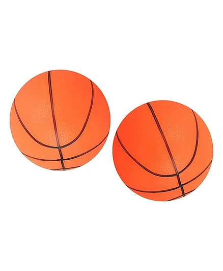 2x Kids Mini Inflatable Basketball Outdoor Sports Toys for Children Orange 