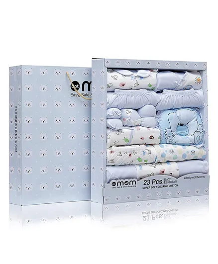 Dotmom Cotton Essential Kit Pack of 23 - Blue 