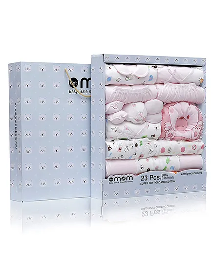 Dotmom Cotton Essential Kit Pack of 23 - Pink 