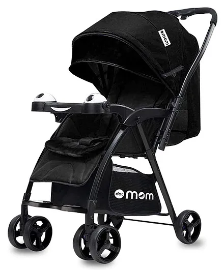 DOTMOM Comfy Stroller with Canopy & Mosquito Net - Black