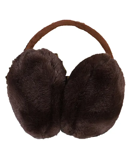 SYGA Fashion Faux Fur Soft Warm Windproof Earmuffs - Dark Brown