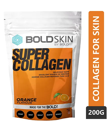 Boldfit Boldskin Collagen Orange Flavour Supplement - 200 gm