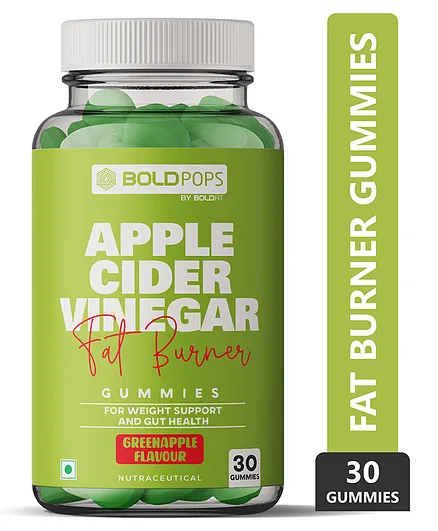 Boldfit Boldpops Apple Cider Vinegar Gummies For Weight Loss - 30 Gummies
