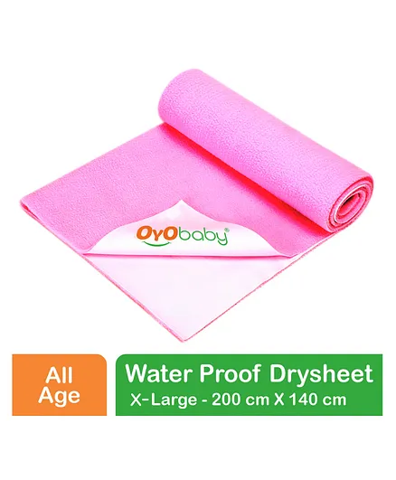 OYO BABY Waterproof Instant Dry Sheet Baby Bed Protector Extra Absorbent Crib Sheet Extra Large Size 200 x 140 cm (Pack of 1)