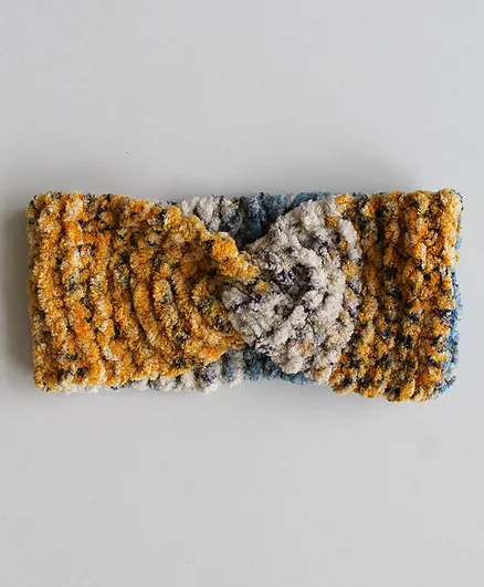 Woonie Twisted Handmade Woollen Headband - Multi-color