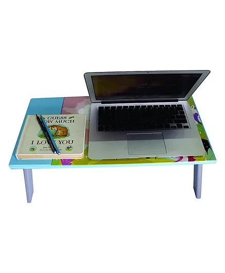 Kidoz Unicorn Theme Wooden Multipurpose Interchangeable Laptop Table - Multicolor