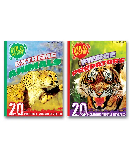 Extreme Animals And Fierce Predators Encyclopedia Books Pack of 2 - English