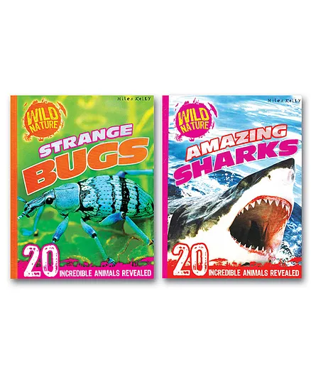 Extreme Bugs And Amazing Sharks Encyclopedia Books Pack of 2 - English