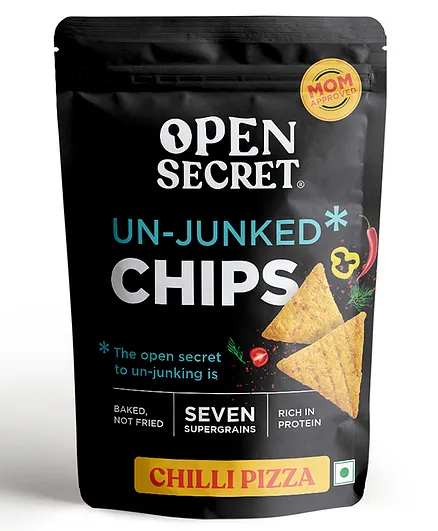 Open Secret Chilli Pizza Unjunked Chips Pack of 6 - 180 gm 