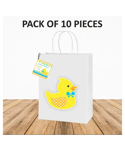 Untumble Duck Themed Gift Bags Multicolor - Pack Of 10 