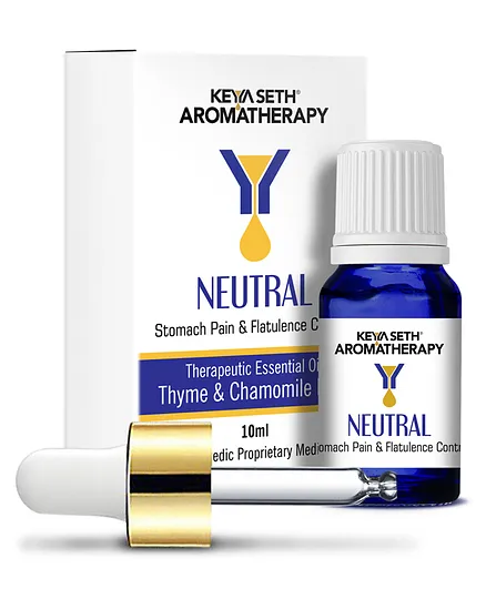 Keya Seth Aromatherapy Neutral Stomach Pain And Flatulence Control Essential Oil - 10 ml