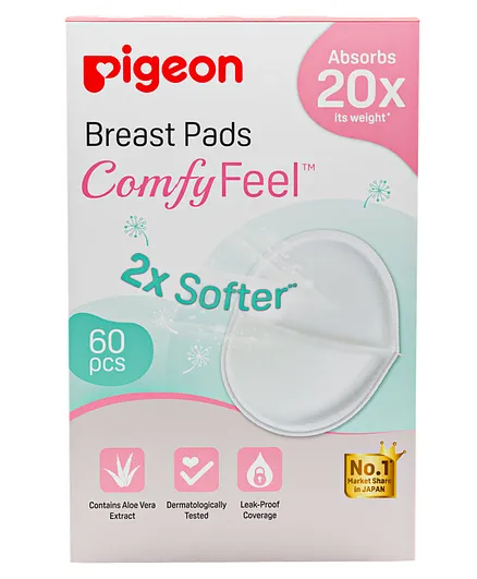 Pigeon Comfy Feel Breast Pads - 60 Pieces