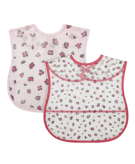 Mothercare Toddler Leopard Crumb Catchers Pack of 2 - Pink