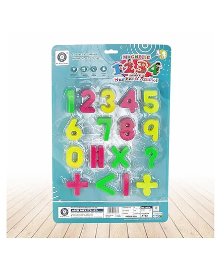 Aditi Toys Magnetic Numbers And Signs - Multicolour