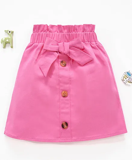 Kookie Kids Knee Length Skirts - Pink