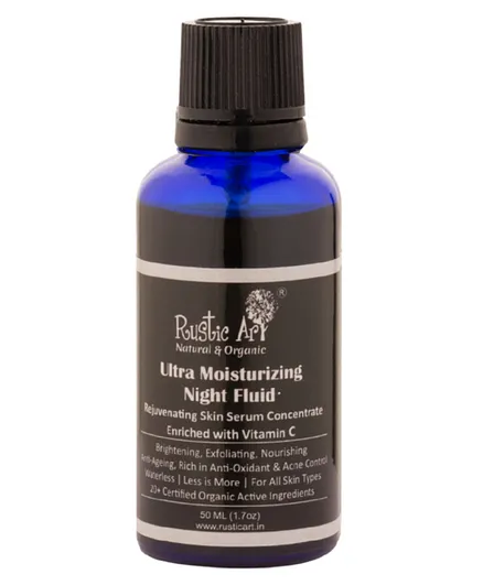 Rustic Art Organic Ultra Moisturizing Night Fluid - 50 ml