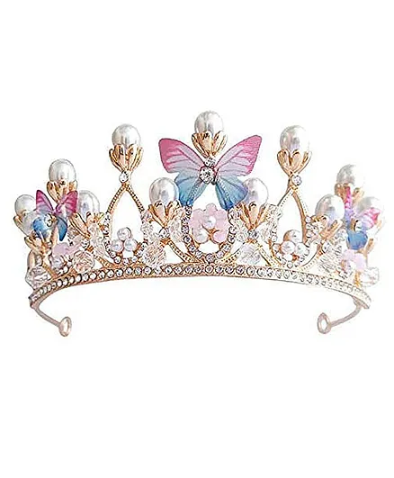 ✧tiara✧ Peora Silver Cubic Zirconia Studded Princess Tiara Hair Band