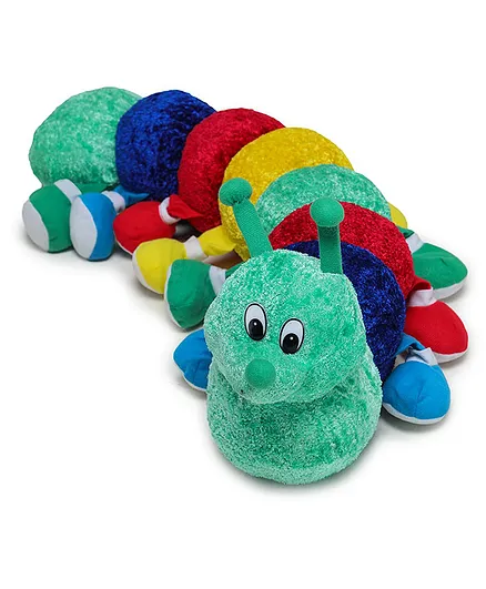 Webby Plush Caterpillar Soft Toys Multicolour - Length 84 cm