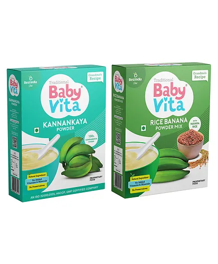 Babyvita Kannankaya & Rice-Banana Powder Pack Of 2 - 200 gm Each