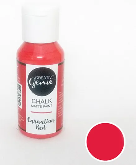 Creative Genie Chalk Paints Carnation Red - 60ml