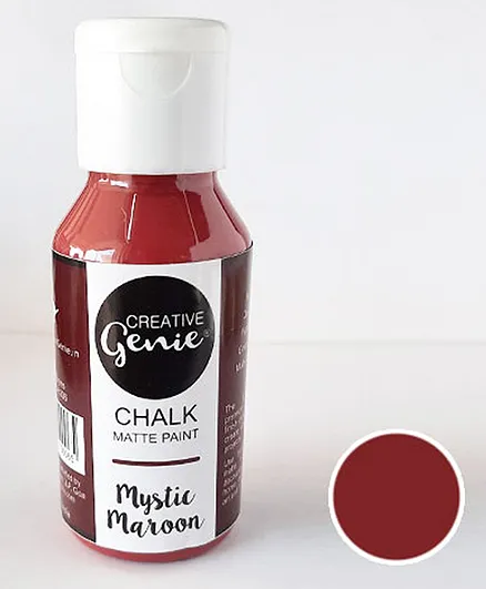 Creative Genie Chalk Paints Mystic Maroon - 60ml