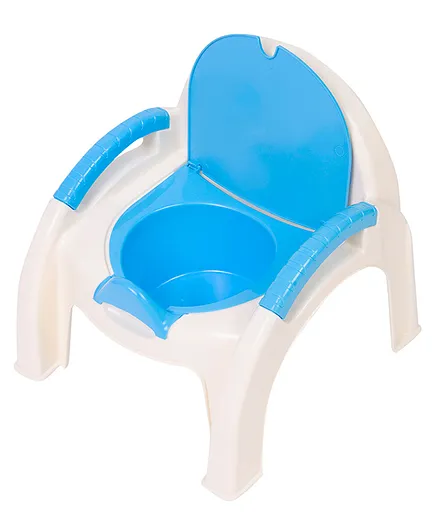 Baby Moo Potty Training Chair With Handle & Detachable Lid - Blue