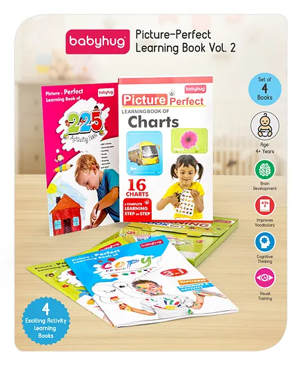 Babyhug Big Picture Learning Book Vol 2 Pack Of 4 - English