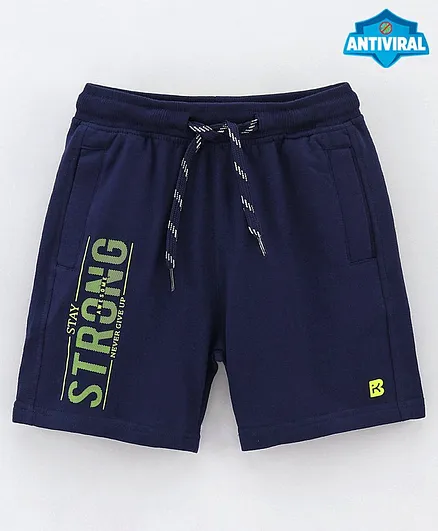 Proteens - Bodycare Shorts Text Print - Navy