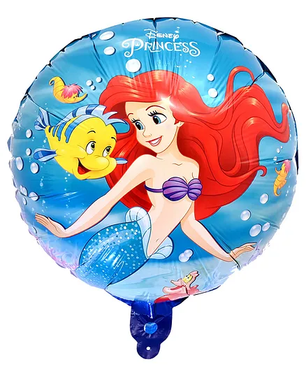 Sparkloon Princess Little Mermaid Ariel Round Foil Balloon Multicolor - Height 48.26 cm