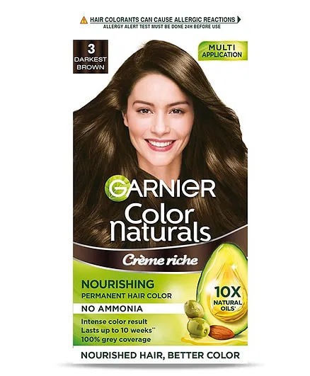 Garnier Hair Colour Kit Darkest Brown - 70 ml  60 gm