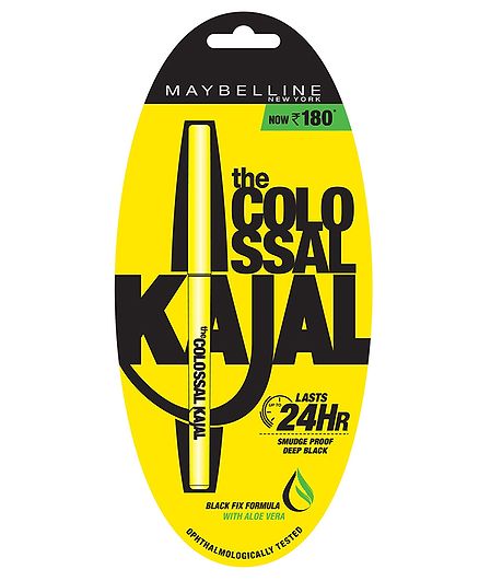 Maybelline New York Colossal Kajal Black - 0.35 gm Online in India, Buy at Best Price from FirstCry.com - 10670705
