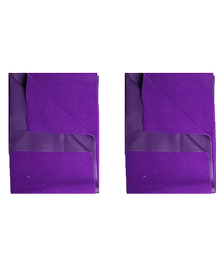 Enfance Nursery Fast Dry Baby Mat Medium Pack of 2 - Purple