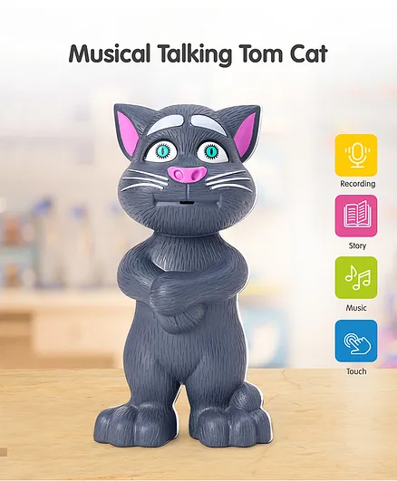 Musical Talking Tom Cat - Grey