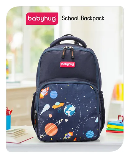 Babyhug School Backpack Space Print - 15 Inches
