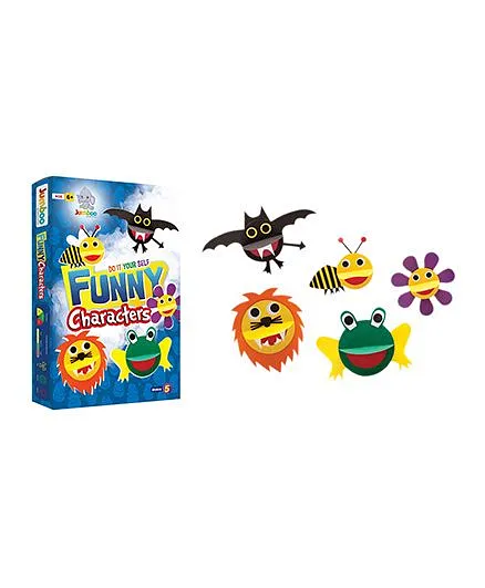 Jumboo 3D DIY Art And Craft Set Funny Characters - Multi Color