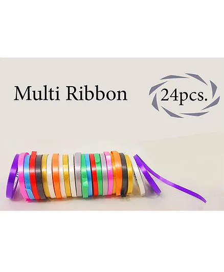 Johra Curling Ribbons for Balloons Multicolor - Pack of 24