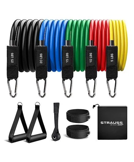 Strauss Resistance Bands Set Of 5 - Multicolour