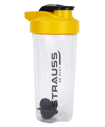 Strauss Energy Shaker Bottle White Yellow - 700 ml