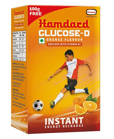 Hamdard Glucose D Orange Flavour - 500 g
