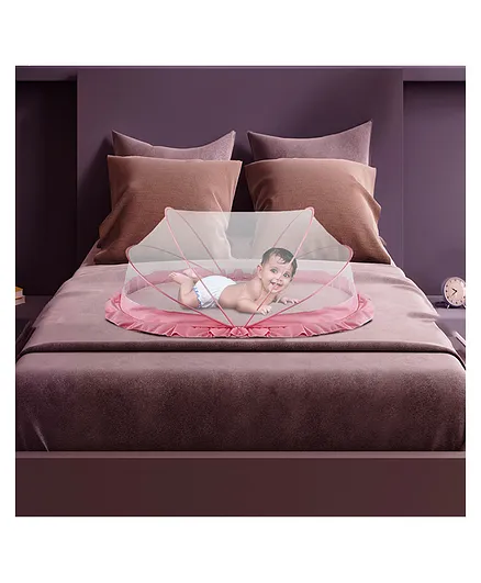 LifeKrafts Baby Foldable Mosquito Net - Pink
