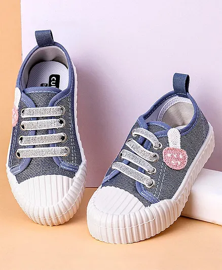 Cute Walk by Babyhug Casual Shoes with Embroidery - Blue
