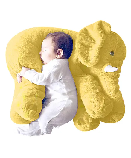 DearJoy Elephant Shaped Plush Soft Toy - Yellow