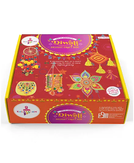 Kalakaram Diwali Delight Craft Box - Multicolour