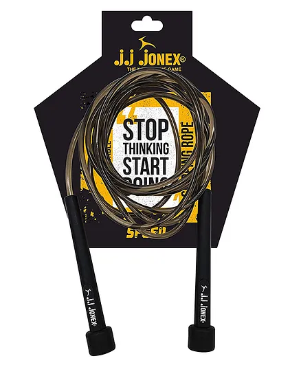 JJ Jonex Speed Adjustable Skipping Rope Gym Home And Fat Burner Fitness Workout - Brown