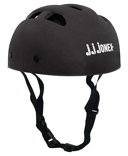 JJ JONEX Protective PVC Helmet With Strap Small - Black 
