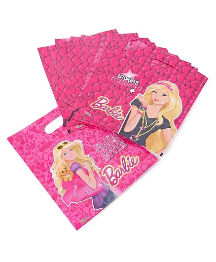 Barbie Small Theme Party Bags Pink - Pack of 10