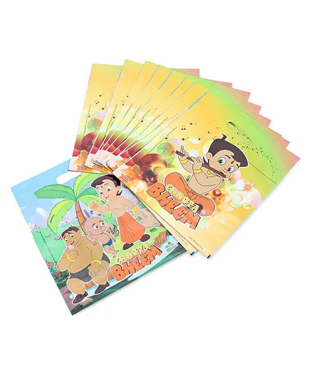Chhota Bheem Small Theme Party Bags Multicolour - Pack of 10