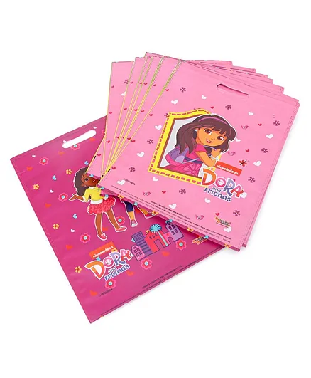 Dora Small Theme Party Bags Pink - Pack of 10